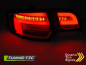 Preview: Voll LED Lightbar Design Rückleuchten für Audi A3 8P Sportback 04-08 rot/klar mit dynamischem Blinker